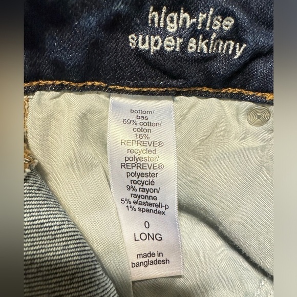 Edgely High Rise Super Skinny Jeans 0 Long - Picture 6 of 6